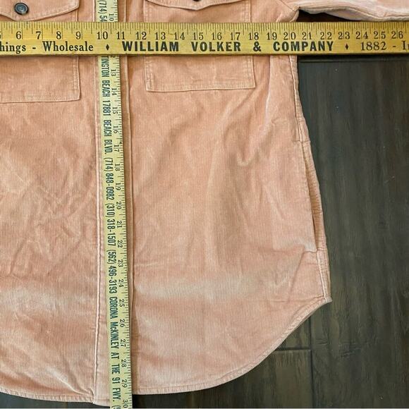 NWT Everlane Women’s Corduroy Button Up Long Sleeve Jacket cool Salmon 🍣 color - Picture 9 of 11